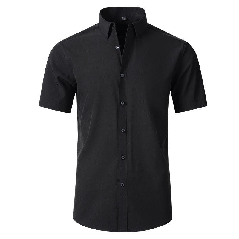 Men's Elastic Dress Shirts, Slim Fit Long Sleeves Shirt - Uniomen