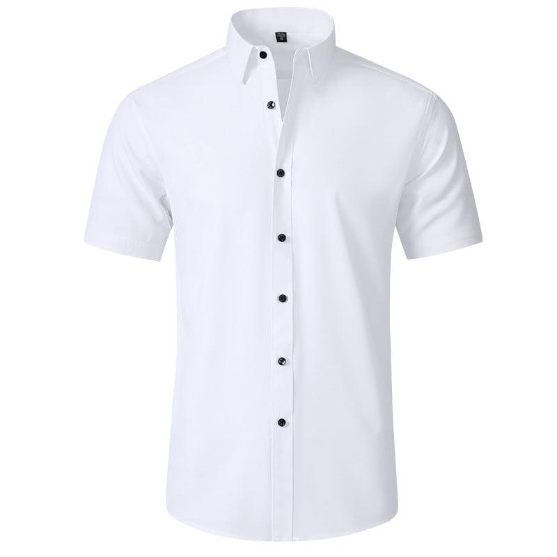 Men's Elastic Dress Shirts, Slim Fit Long Sleeves Shirt - Uniomen