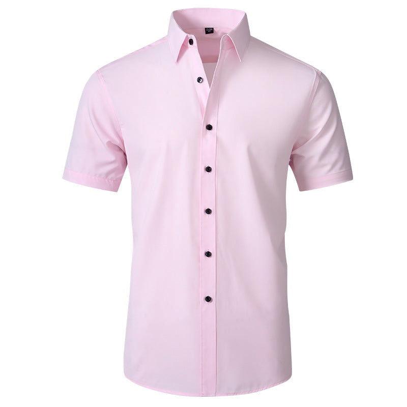 Men's Elastic Dress Shirts, Slim Fit Long Sleeves Shirt - Uniomen